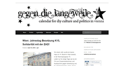 Desktop Screenshot of gegendielangeweile.net