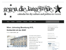 Tablet Screenshot of gegendielangeweile.net